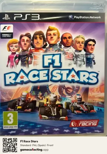 F1 Race Stars PlayStation 3, Spain box front