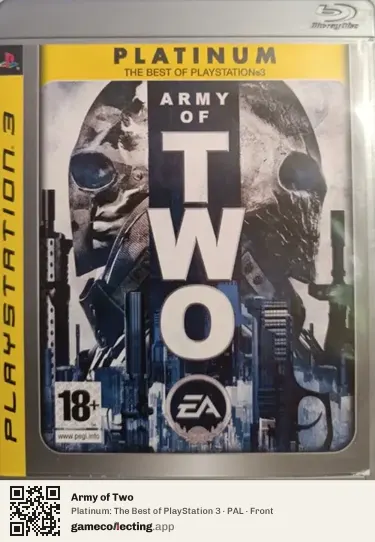 Army of Two PlayStation 3, PAL box front