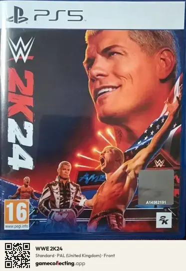 WWE 2K24 PlayStation 5, United Kingdom box front