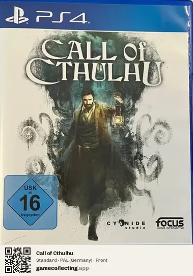 Call of Cthulhu PlayStation 4, Germany box front