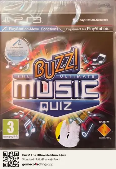 Buzz! The Ultimate Music Quiz PlayStation 3, France box front