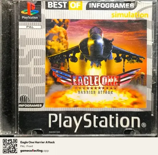 Eagle One Harrier Attack PlayStation, PAL box front