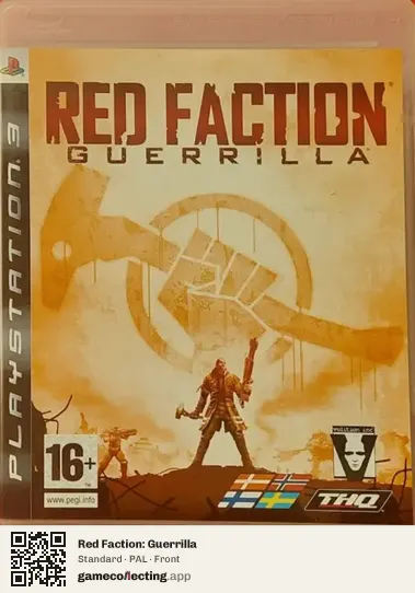Red Faction: Guerrilla PlayStation 3, PAL box front