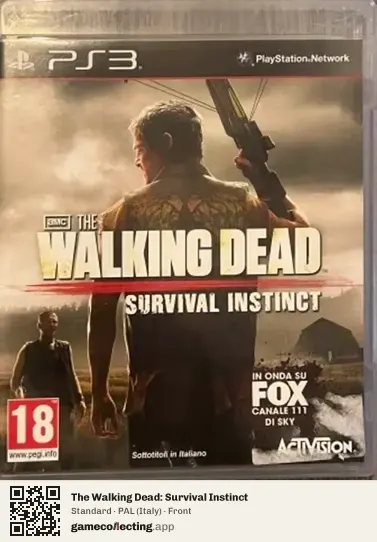 The Walking Dead: Survival Instinct PlayStation 3, Italy box front