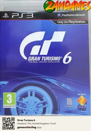Gran Turismo 6 PlayStation 3, United Kingdom box front