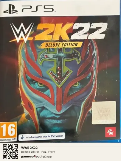 WWE 2K22 PlayStation 5, PAL box front
