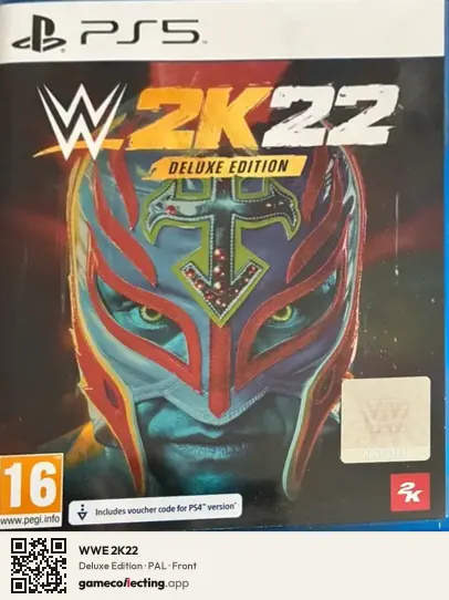 WWE 2K22 PlayStation 5, PAL box front