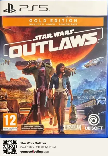 Star Wars Outlaws PlayStation 5, Italy box front