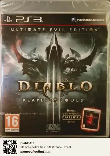 Diablo III PlayStation 3, France box front