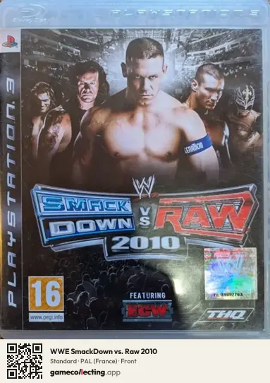 WWE SmackDown vs. Raw 2010 PlayStation 3, France box front