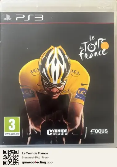 Le Tour de France PlayStation 3, PAL box front