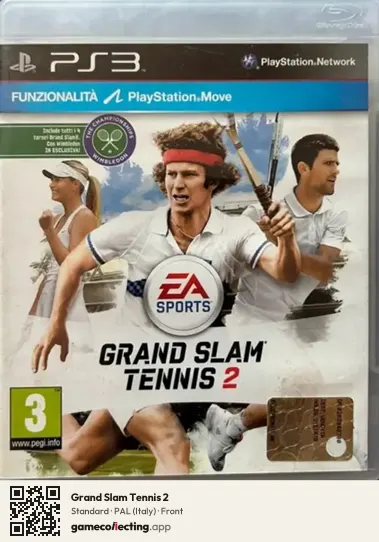 Grand Slam Tennis 2 PlayStation 3, Italy box front