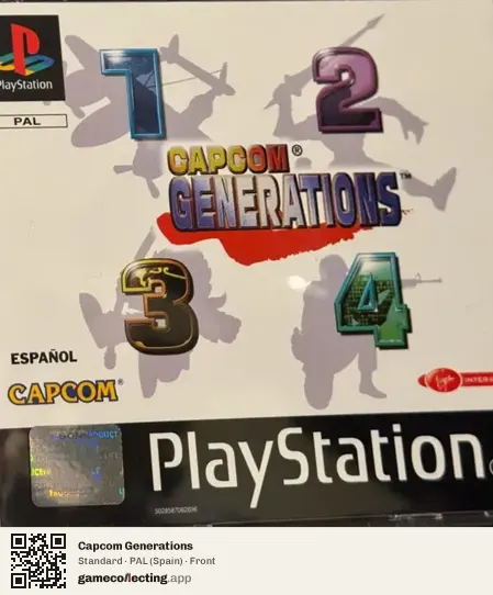 Capcom Generations PlayStation, Spain box front