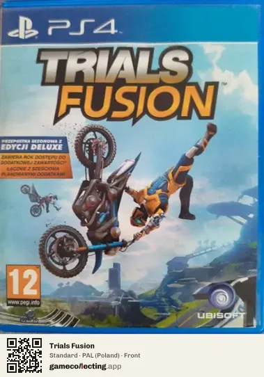 Trials Fusion PlayStation 4, Poland box front