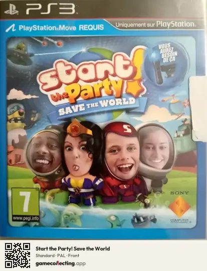 Start the Party! Save the World PlayStation 3, PAL box front
