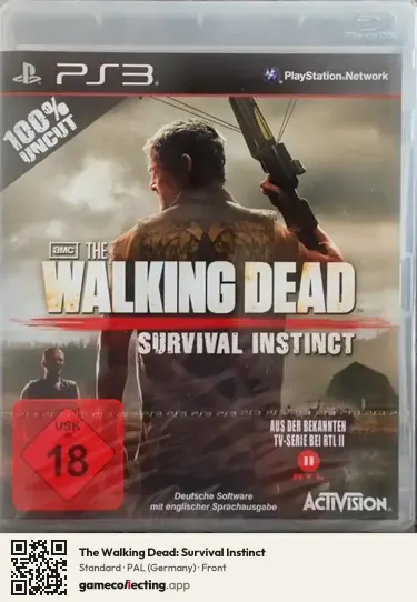 The Walking Dead: Survival Instinct PlayStation 3, Germany box front