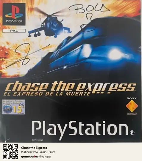 Chase the Express PlayStation, Spain box front