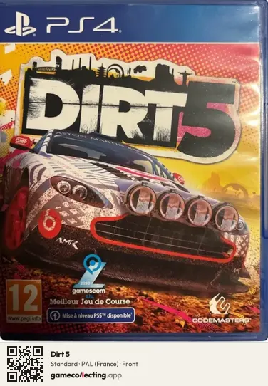 Dirt 5 PlayStation 4, France box front