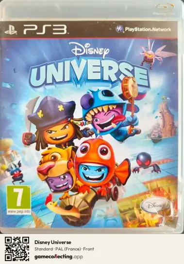 Disney Universe PlayStation 3, France box front