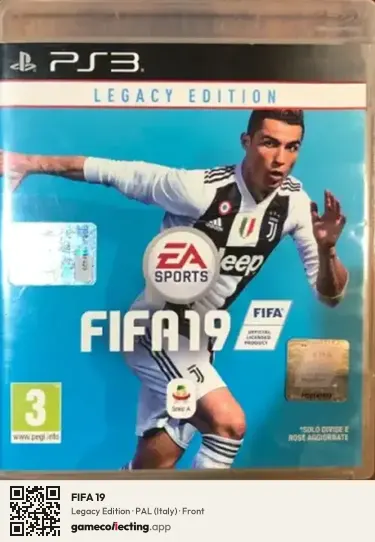 FIFA 19 PlayStation 3, Italy box front