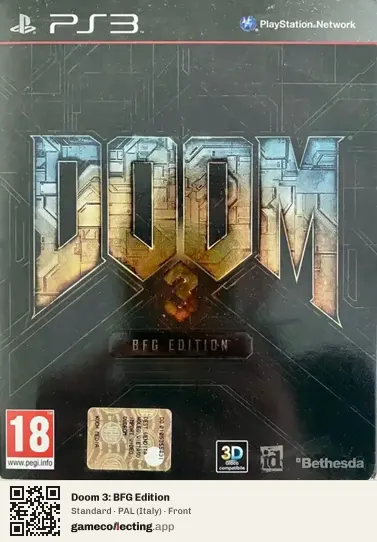 Doom 3: BFG Edition PlayStation 3, Italy box front