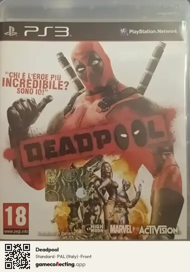 Deadpool PlayStation 3, Italy box front