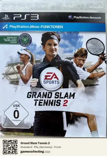Grand Slam Tennis 2 PlayStation 3, Germany box front