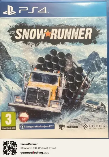 SnowRunner PlayStation 4, Poland box front