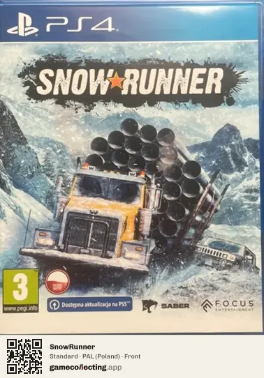 SnowRunner PlayStation 4, Poland box front