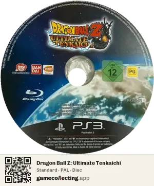 Dragon Ball Z: Ultimate Tenkaichi PlayStation 3, PAL disc