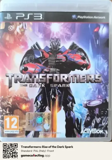 Transformers: Rise of the Dark Spark PlayStation 3, Italy box front