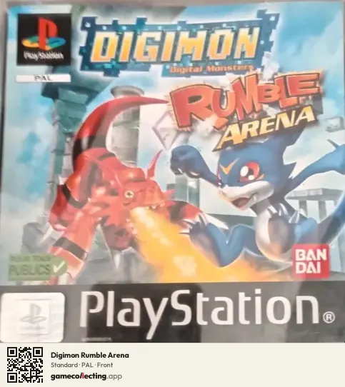 Digimon Rumble Arena PlayStation, PAL box front