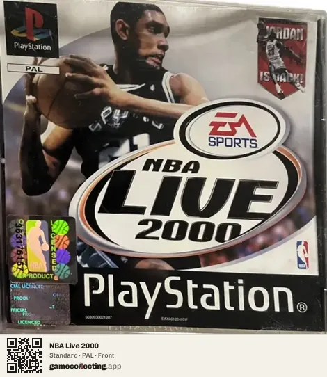 NBA Live 2000 PlayStation, PAL box front