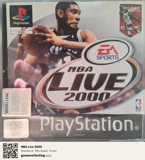 NBA Live 2000 PlayStation, Italy box front