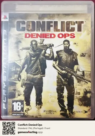 Conflict: Denied Ops PlayStation 3, Portugal box front