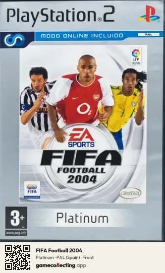 FIFA Football 2004 PlayStation 2, Spain box front