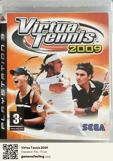 Virtua Tennis 2009 PlayStation 3, PAL box front