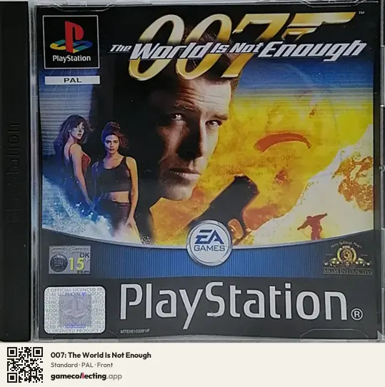 007: The World Is Not Enough PlayStation, PAL box front