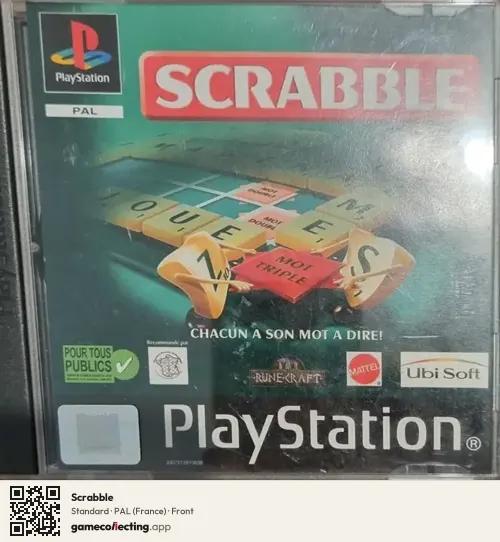 Scrabble PlayStation, France box front