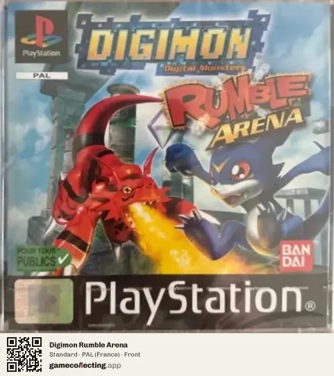 Digimon Rumble Arena PlayStation, France box front