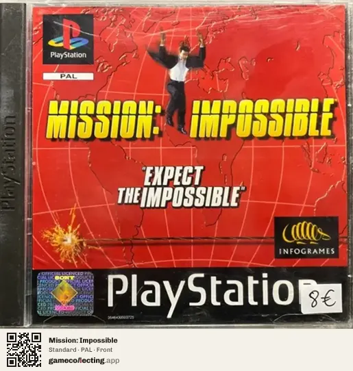 Mission: Impossible PlayStation, PAL box front