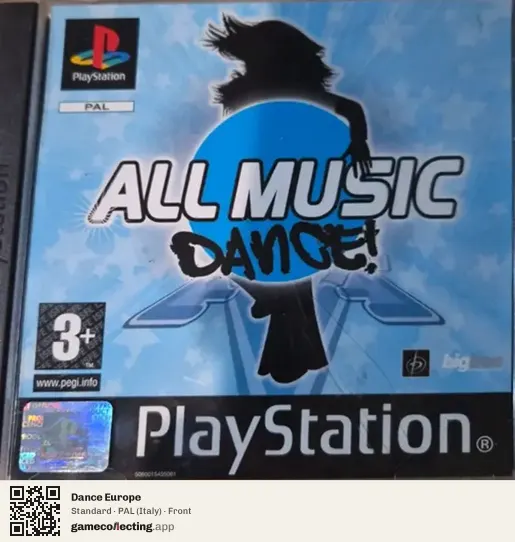 Dance Europe PlayStation, Italy box front