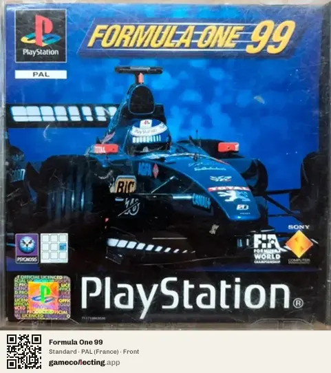 Formula One 99 PlayStation, France box front
