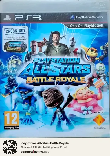 PlayStation All-Stars Battle Royale PlayStation 3, United Kingdom box front