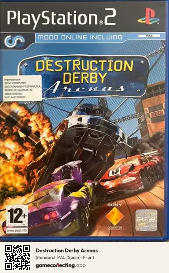 Destruction Derby Arenas PlayStation 2, Spain box front