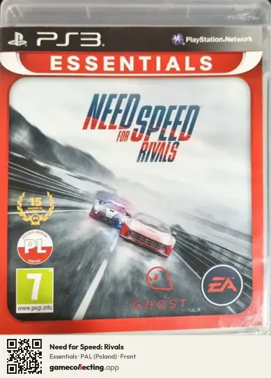 Need for Speed: Rivals PlayStation 3, Poland box front