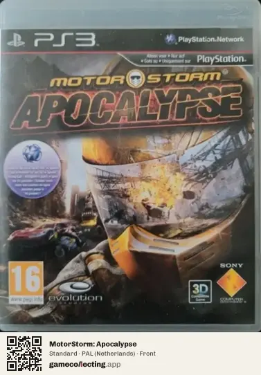 MotorStorm: Apocalypse PlayStation 3, Netherlands box front