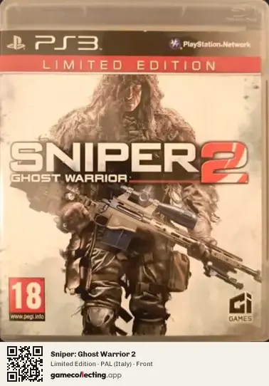 Sniper: Ghost Warrior 2 PlayStation 3, Italy box front