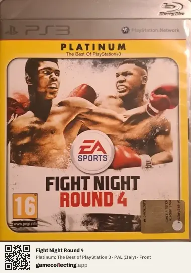 Fight Night Round 4 PlayStation 3, Italy box front