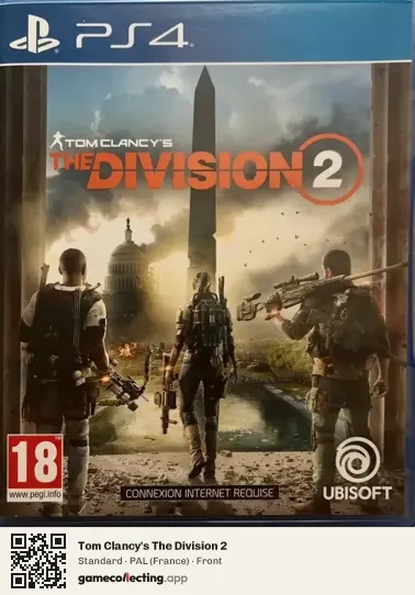 Tom Clancy's The Division 2 PlayStation 4, France box front